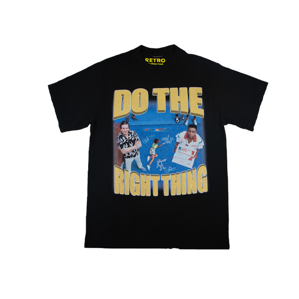 Retro Tees "DO THE RIGHT THING 1989" Tee Black