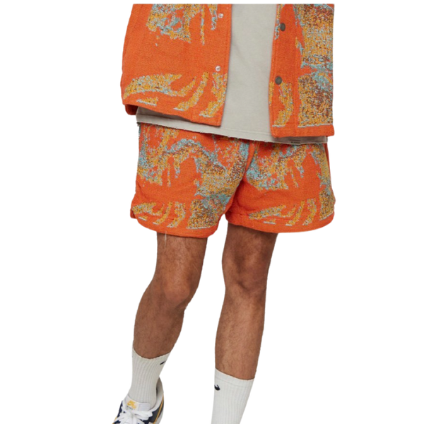 VALABASAS Ghost Hand Tapestry Shorts VLBS022304 Orange