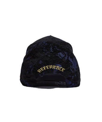 REFERENCE Luxe Trucker Hat REF352 Black/BLue