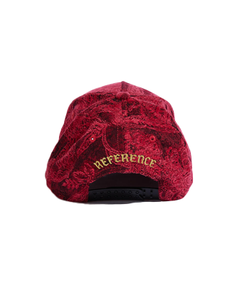 REFERENCE Luxe Woven Trucker Hat REF361 Red