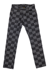 MNML D528 Checkered Denim - Black
