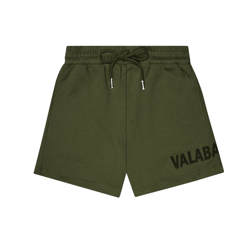 VALABASAS "BLOOM" OLIVE WOVEN SHORTS (VLBS110820234)