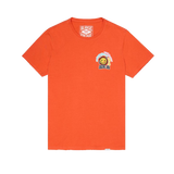 VALABASAS"INSIDE JOB" VINTAGE FLAME ORANGE TEE (VLBS9015)