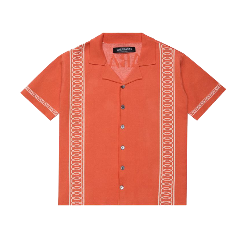 VALABASAS "KABANA" ORANGE BUTTON-DOWN (VLBSWB001)