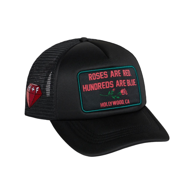 HOMME FEMME Poetry Trucker Hat HFSS2022 Black