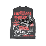 RAD BOYZ LIVE IN LA SLEEVELESS T-SHIRT GREY