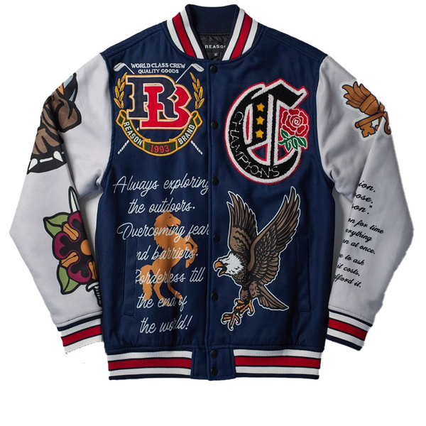 Reason Clothing Fearless Varsity Jacket (OWG-23)