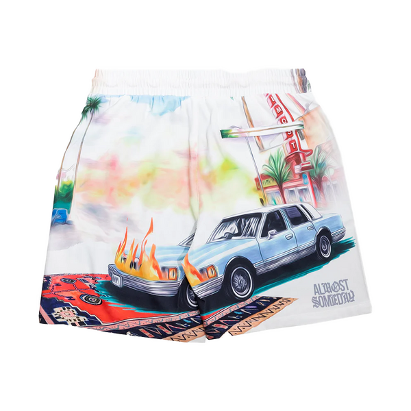 ALMOST SOMEDAY Riot Shorts C6-9 White
