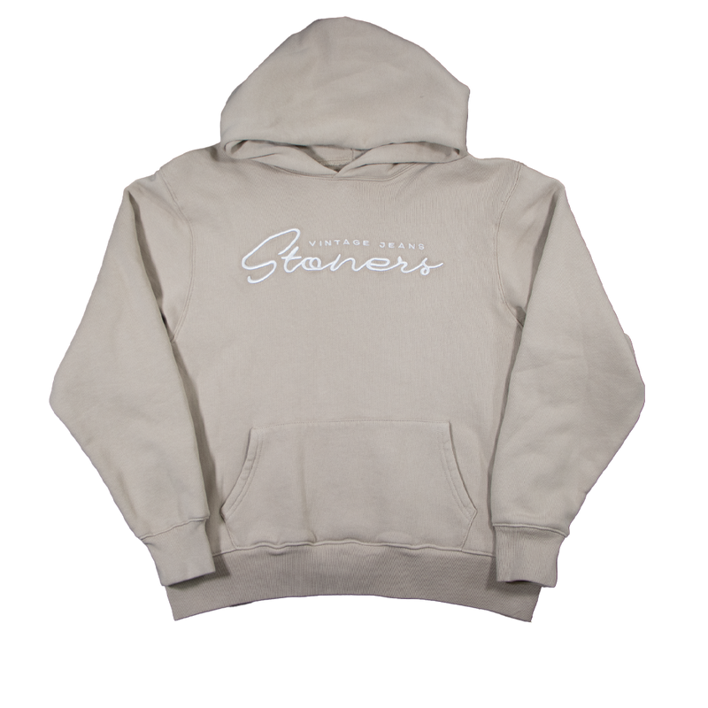 Stoners Hand Script Oversized Hoodie Stone