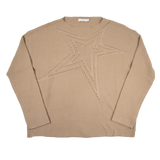 MNML Boat Neck Star Sweater - Tan (Boat-Neck-Star-Sweater-Tan)