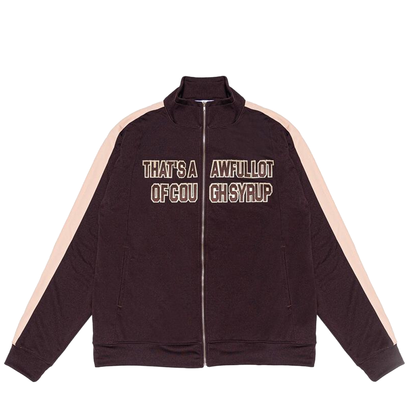 That's A Awful Lot Of Cough Syrup Track Jacket Brown