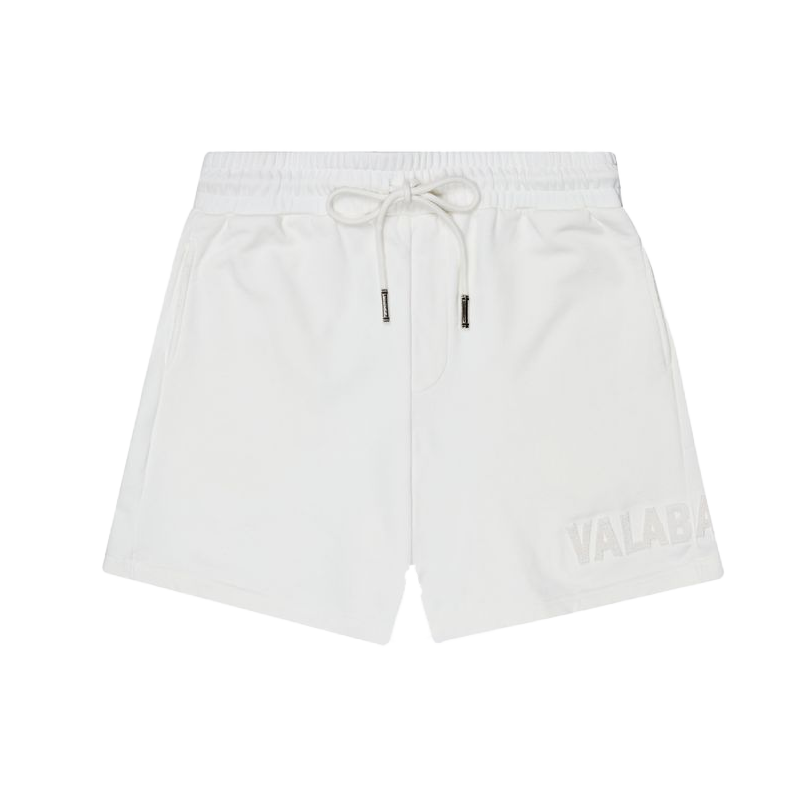 VALABASAS "BLOOM" VINTAGE WHITE WOVEN SHORTS (VLBS110820234)