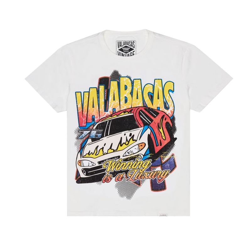 VALABASAS "NEVER WONDER" VINTAGE WASHED WHITE TEE (VLBS90059)