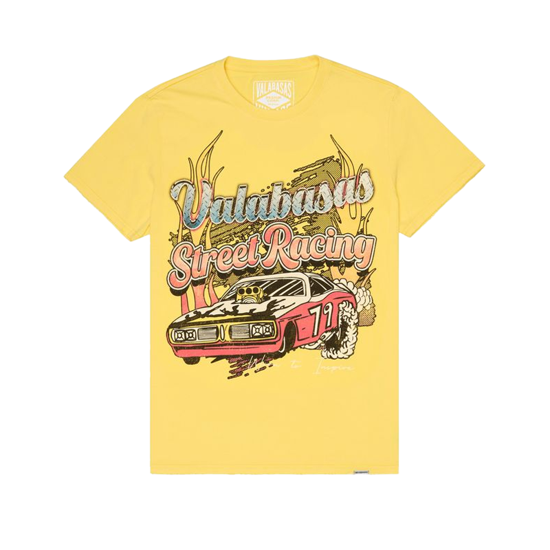 VALABASAS "CRUSH" VINTAGE LEMON YELLOW TEE (VLBS90058)