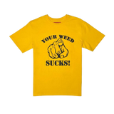 YOUR TEAM SUCKS Your Weed Sucks Hand YTS811 Yellow