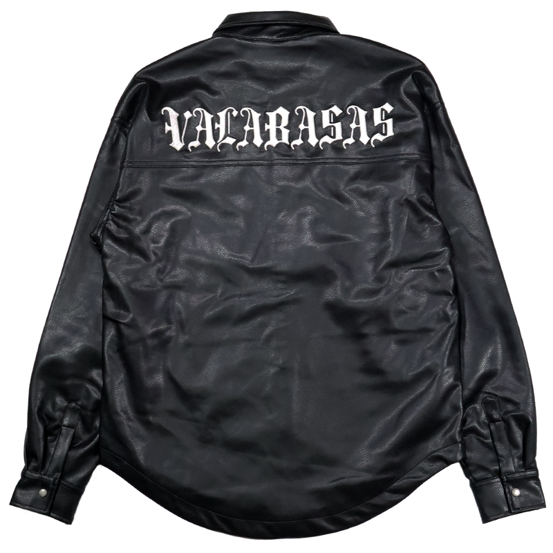 VALABASAS Solace Leather Shirt VLBS2362 BLACK