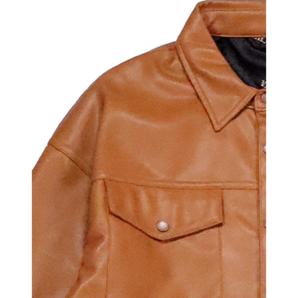 VALABASAS Solace Leather Shirt VLBS2362 WHEAT