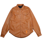 VALABASAS Solace Leather Shirt VLBS2362 WHEAT